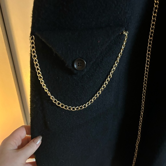 *NEW* Max Sport LA sweater jacket. Black with gold trim. US L. - Picture 4 of 5